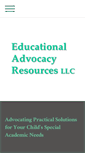 Mobile Screenshot of educationaladvocacyresources.com